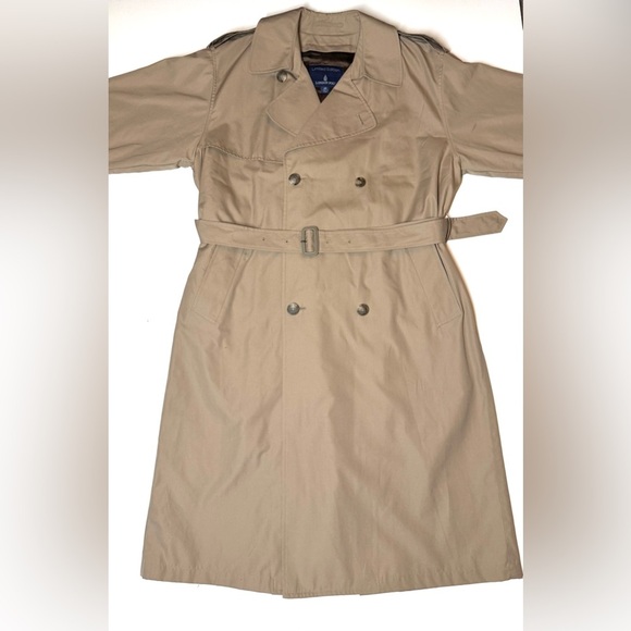 London Fog Men’s Limited Edition Tan Trench Coat Size- 40 Reg - Picture 2 of 10